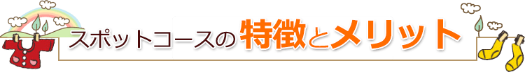 スポットコースの特徴とメリット